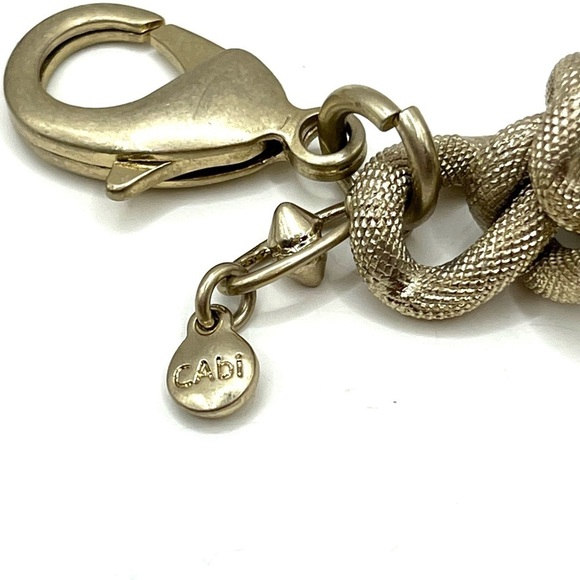 CAbi Bracelet Necklace Coco Eagle Button Necklace Gold Tone Button Necklace - Picture 11 of 15